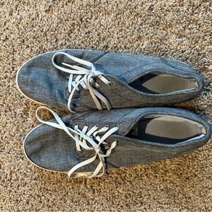 Vans Women's Gray Canvas Sneakers